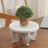 VZODESR 10 inch Small Plant Stand Kitchen Display Stand Plant Holder Plant Stool Round Stand Risers Farmhouse Rustic