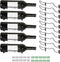 NATGAI Wall Mounted Wine Racks: 10 Pack Iron Bottle Display Holder Rack, Hanging Organizer for Beverages/Liquor Storage