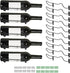 NATGAI Wall Mounted Wine Racks: 10 Pack Iron Bottle Display Holder Rack, Hanging Organizer for Beverages/Liquor Storage