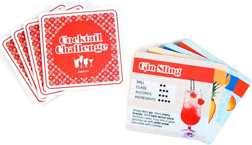 SUCK UK Cocktail Recipe Drink Mats