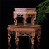 6.5" THY COLLECTIBLES Beautiful Hand Craft Hexagon Rosewood Oriental Fishbowl Vase Stand