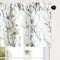 Leeva Floral Printed Valance Curtains, 52 x 18 Inches Light Filtering Drapery for Bedroom, Living Room
