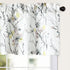 Leeva Floral Printed Valance Curtains, 52 x 18 Inches Light Filtering Drapery for Bedroom, Living Room