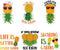 Cruise Door Decorations Magnetic - 6 PCS Upside Down Pineapple Cruise Ship Door Magnets