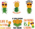 Cruise Door Decorations Magnetic - 6 PCS Upside Down Pineapple Cruise Ship Door Magnets