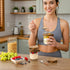 4 Pack 16oz Overnight Oats Containers with Wooden Lids and Spoons, Glass Mason Overnight Oats Jars with Lids, Large