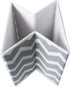 Set 4 DII Non Woven Polyester Storage Bin, Chevron, Gray, Small