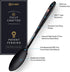 DI ORO Cooking Spoon, Solid Silicone, High Heat Nonstick Kitchen Spoon for Cooking & Baking, Dishwasher Safe