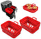 Collapsible 2-Pack Air Fryer Silicone Liners for 10QT NINJA Foodi, Reusable Silicone Pot for Air Fryer Accessories, Red