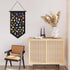 Kunyeah Wall Hanging Brooch Organizer Storage Case, Colorful Canvas Pin Board Stand for Enamel Pin Badge Display,