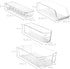 Sorbus Fridge Bins and Freezer Bins, Stackable Food Storage Containers, BPA-Free Organizers, Pack of 6