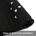 LIVEBOX Boho Bathroom Rug, 2' x 3' Washable Black Moroccan Throw Rug, Cotton Woven Area Rug with Tassel