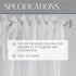 Elrene Home Fashions Jolie Crushed Semi-Sheer Window Curtain, Adjustable Tie-Top Single Panel, 52" x 84", White
