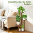 3 iDavosic.ly Tier Plant Stand Indoor, Tiered Corner Wood Multiple Flower Holder Shelf, Tall Orchid Display Rack
