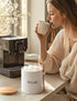 17oz Countertop AISBUGUR Sugar Bowl with Lid and Spoon: Metal Sugar Container - Airtight Food Sugar Jar - Coffee Bar