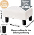 BRIAN & DANY Small Foot Stool Ottoman, Footstool with Legs, Teddy Velvet Foot Rest for Living Room, Bedroom and Office