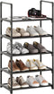 Hockmez 5-Tier Small Shoe Rack,Stackable Shoe Shelf Storage Organizer for Entryway Hallway Closet