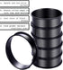 12Pack Crumpet Rings NONSTICK English Muffin Rings - 3.15 Inch Stainless Steel Baking Cooking Pastry Molds