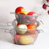Stainless Steel Mesh Colander Strainer Basket - 2.5 Quart Fine Mesh Net with Heavy Duty Handles for Strain, Drain, Rinse