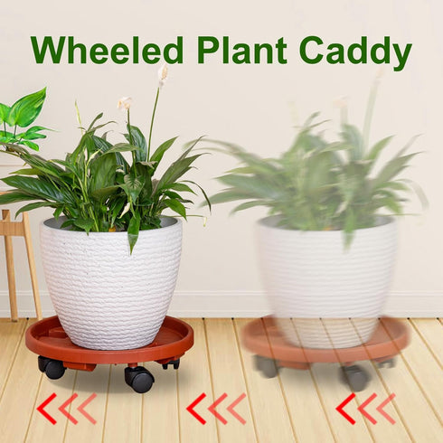 13 200lbs Doseno Plant Caddy with Wheels Round Rolling Plant Stand for Indoor and Outdoor Use, Heavy Duty Rolling Dolly