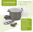 Prep Solutions 17 Piece Set Microwaveable Rice and Pasta Cooker, 12 Cup Capacity with Locking Lid