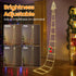 248 8 6H Christmas Ladder Lights with Santa Claus, LED Rope Ladder Light, Lighting Modes & Timer, Waterproof Xmas