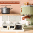 3 Set, Suclain Pcs Glass Coffee Containers Coffee Station Organizer Airtight Bean Storage Jars with Shelf,labels,spoon