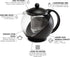 Primula Half Moon Teapot with Removable Infuser, Glass Tea Maker with Reusable Fine Mesh Stainless Steel Filter,