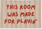 Wheatwin Playroom Decor Wall Banner "This Room Was Made For Playin'" 20x30 Inch