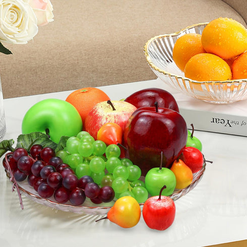 22 Set Fake Fruits, Pcs Artificial Fruits for Decoration, Simulation Fruit Assorted Display Fruits for Dining Table