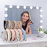 Headband Holder Organizer, Acrylic 2-Tier Clear Headband Display Stand for Girls and Women (13.4in Height)