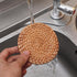 oruola 2pcs Coasters,3.93In Natural Woven Coasters,Rattan Round Wicker Coasters,Boho Coasters Heat-resistant Drink