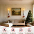 Set 2, Yollzey Candle Wall Sconces of Flameless Candles Black Wall Candle Holders with Remote Control, Battery Operated