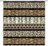 Brown Leopard Print Shower Curtain, 70x70 Inch, Geometric Stripes Patchwork Creative Art Bathroom Decor with Hooks