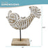 Wooden Fish Lake House Decor, Handmade Beach Decoration on Base Stand for Shelves, Table, Office, Living Room (Koi Fish)