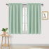 DWCN Blackout Curtains, Room Darkening Thermal Insulated Panels, 52 x 45 inches Long, Set of 2 Light Green Drapes