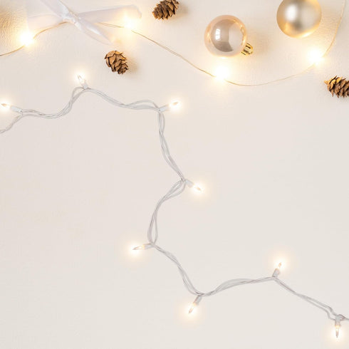 4' 10ct Northlight Mini Incandescent Christmas Lights - Clear - White Wire