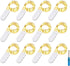 BXROIU Fairy Lights CR2032 Battery Operated,6.6Ft/2Meter 20 LEDs Micro Silver Wire String