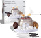 SHARPER IMAGE Electric Tabletop S'mores Maker, 6-Piece Set with 4 Skewers & 4 Serving Compartments