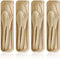 4 Pack Travel Utensil Set with Case, Wheat Straw Reusable Tableware for Camping