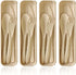4 Pack Travel Utensil Set with Case, Wheat Straw Reusable Tableware for Camping