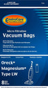 EnviroCare Replacement Vacuum Cleaner Dust Bags 8 Pack - Fits Oreck Magnesium Type LW Uprights