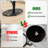 3 Indoor Tier Black Plant Stand, Tall Metal Plant Stand, Heavy-duty Base in the Shape of a Four-leaf Clover, Layered