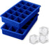 Tovolo Perfect Ice Mold Freezer Tray, Set of 2, 1.25-Inch Cubes for Whiskey, Bourbon, Spirits & Liquor, Stratus Blue,