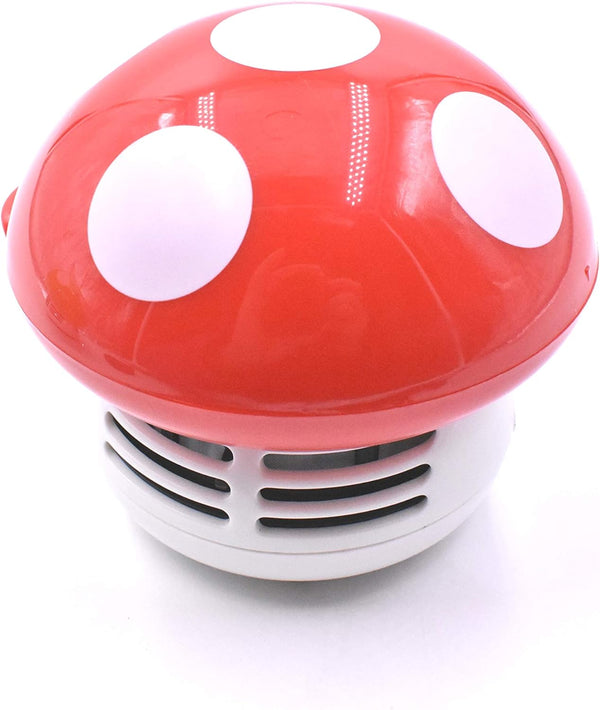 Art&Beauty Mini Cute Table Dust Vaccum Cleaner, Mushroom Shaped New Portable Corner Desk Vaccum Cleaner Mini Cute Vacuum Cleaner Dust Sweeper (Red) by Art&Beauty
