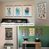 FALAMON 2 Pack Magnetic Poster Hanger Frame - 11x14, 11x17, 11x22 Teak Wood for Hanging Artwork