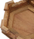 4.65" 1.38" Wooden Display Stand Base x Hexagonal Wood Carved Pedestal Oriental Style Home Decoration for Vase, Flower