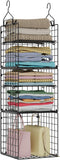 X-cosrack Hanging Closet Organizer and Storage - 5-Tier Closet Storage Organizer Baskets for