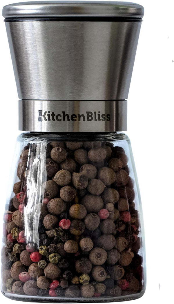 Professional Salt and Pepper Grinder – Premium Stainless Steel Shaker with Ceramic Spice Mill for Adjustable Coarseness