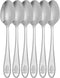 Spode Christmas Tree Cocktail Spoons | Christmas Dessert Spoons | Flatware Set for 6 | 18/10 Stainless Steel Utensil